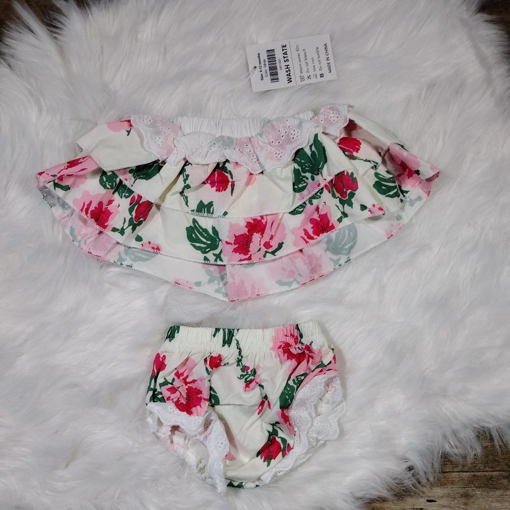 NWT Boutique 2-Piece Floral Dress 9-12M